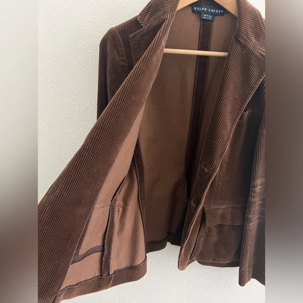Ralph Lauren Brown Corduroy Jacket - Picture 7 of 9